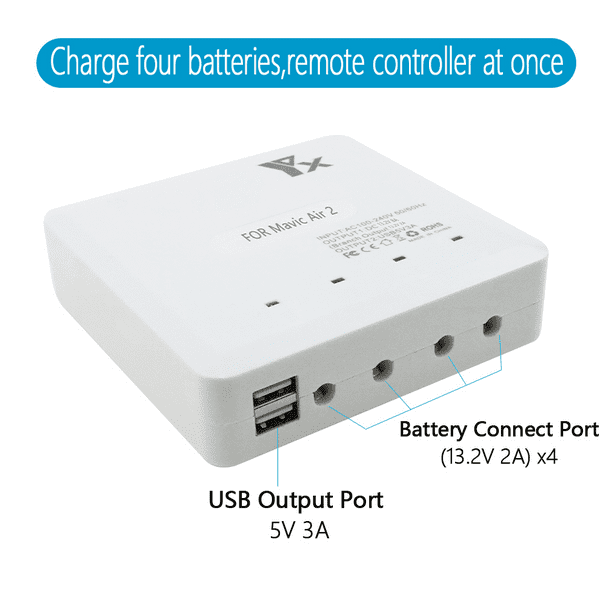 Battery Charger for Mavic Air 2 Intelligent Fast Charging Hub AC