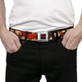 thumbnail image 3 of DC Comics Belt, Seatbelt Buckle Belt, Red Hood And the Outlaws 29 Shooting Explosion Cover Logo, 34 to 52 Inches, 3 of 9