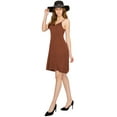 thumbnail image 5 of Made by Johnny Women's V-Neck Spaghetti Strap Tunic Short Dress XXXL RUST, 5 of 6