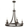 thumbnail image 3 of Laurel Designs AJEA-5 RBZ 5 Light Chandelier - Candelabra in Rubbed Bronze, 3 of 6