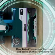 Shark PowerDetect Corded Stick Vacuum, Carpet and Hardfloors, Pet Friendly, Direction Detect, Floor Detect, DuoClean Brushroll, Removable Handheld, HZ4000 Teal
