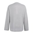 thumbnail image 4 of Vedolay Fall Sweaters for Women 2023 Womens Fall Striped Oversized 2023 Pullovers Sweaters Casual Knit Tops,Gray XL, 4 of 5