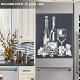 thumbnail image 6 of Ryvnso Abstract Wine Print Dishwasher Magnetic Refrigerator Magnet Cover Kitchen Home Decorative 23"x26", 6 of 6