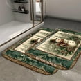 thumbnail image 2 of 1pc Snowman Absorbent Non-Slip Bathroom Thickened Flannel Rug Decor,Soft,Quick Drying,Suitable For Indoor/outdoor Use,Bathrooms,Bedrooms,Kitchens,Terrace,Laundry Rooms,16"x24", 2 of 9