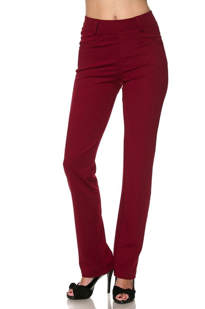 JED FASHION Women's Pull-On Stretchy 