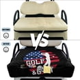 thumbnail image 5 of FKELYI USA Flag Golf & Grit Print Golf Cart Accessories Portable Golf Cart Seat Cover Cushion Protector Foldable Carts Cushion Towel Blanket for EZGO Yamaha Carts, 5 of 7