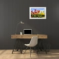 thumbnail image 3 of Hausenflock, Alan 24x17 White Modern Wood Framed Museum Art Print Titled - Tulip Parade II, 3 of 4