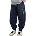 thumbnail image 1 of Odeerbi 3-13 Años Niños Cargo Pantalones Deportes Jogger Pantalones Casual Suelto Cómodo Pantalones Con Bolsillos, 1 of 4