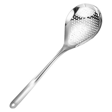 Deep Fryer for Home Dessert Spoons Pepper Colander Skimmer Cooking Ladle Spatula Metal Long Handled Oil Filter
