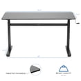 thumbnail image 5 of Manual Crank Stand Up Height Adjustable Desk Frame Workstation with Table Top, 5 of 8