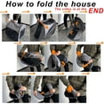 thumbnail image 3 of Portable Cat Playpen, Delivery Room, Enclosure, Postoperative Recovery, House Design for Better Standing, Foldable Pet Tent for Indoor and Outdoor Use, Cat Houses & Condos Dark Gray, 3 of 8
