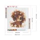 thumbnail image 2 of 5D DIY completo redondo taladro diamante pintura flor animal kit decoración del hogar arte arte, 2 of 9
