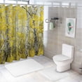 thumbnail image 7 of Orinice Trees Yellow Leaves Grove Bathroom Decor Set with Hooks, Colorful Luxurious Polyester Fabric Fashion Shower Curtain, Chic Modern Design, Waterproof, Easy Installation 36x72, 7 of 7