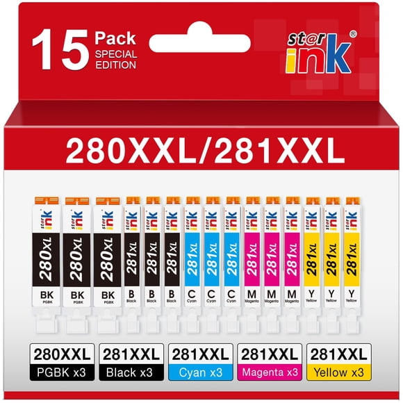 Cartuchos de tinta st @r ink PGI-280XXL/CLI-281XXL para impresora Canon