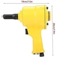 thumbnail image 2 of Professional Air Hydraulic Drive Pneumatic Rivet Gun, Aviation Aluminum Shell Pneumatic Tool Air Riveter for Multi-Sized Nosepieces Fast Assembly in Various Industries, 2 of 5
