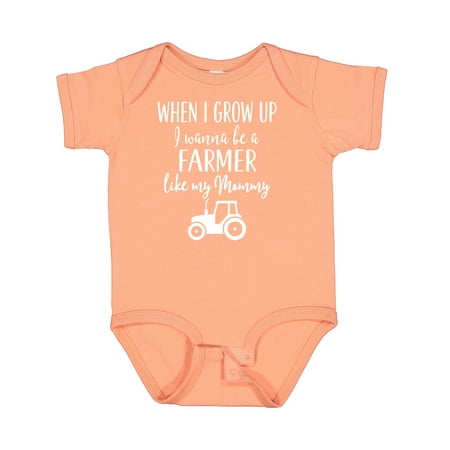 

Inktastic Farmer Like Mommy Farming Gift Baby Boy or Baby Girl Bodysuit