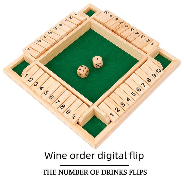 Juego de mesa interactivo con rompecabezas para beber, juego de cartas con cuatro lados, accesorios para beber, para fiestas, de CECPC