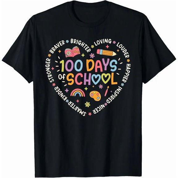 100 Days of School Teacher 100th Day of School Kids Girls T-Shirt