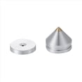 thumbnail image 2 of Juego de 24 Pies de Soporte de Altavoz Almohadilla de Pie AleacióN de Aluminio Puntas de Metal Cono Piso Pie Clavo Plata, 2 of 5