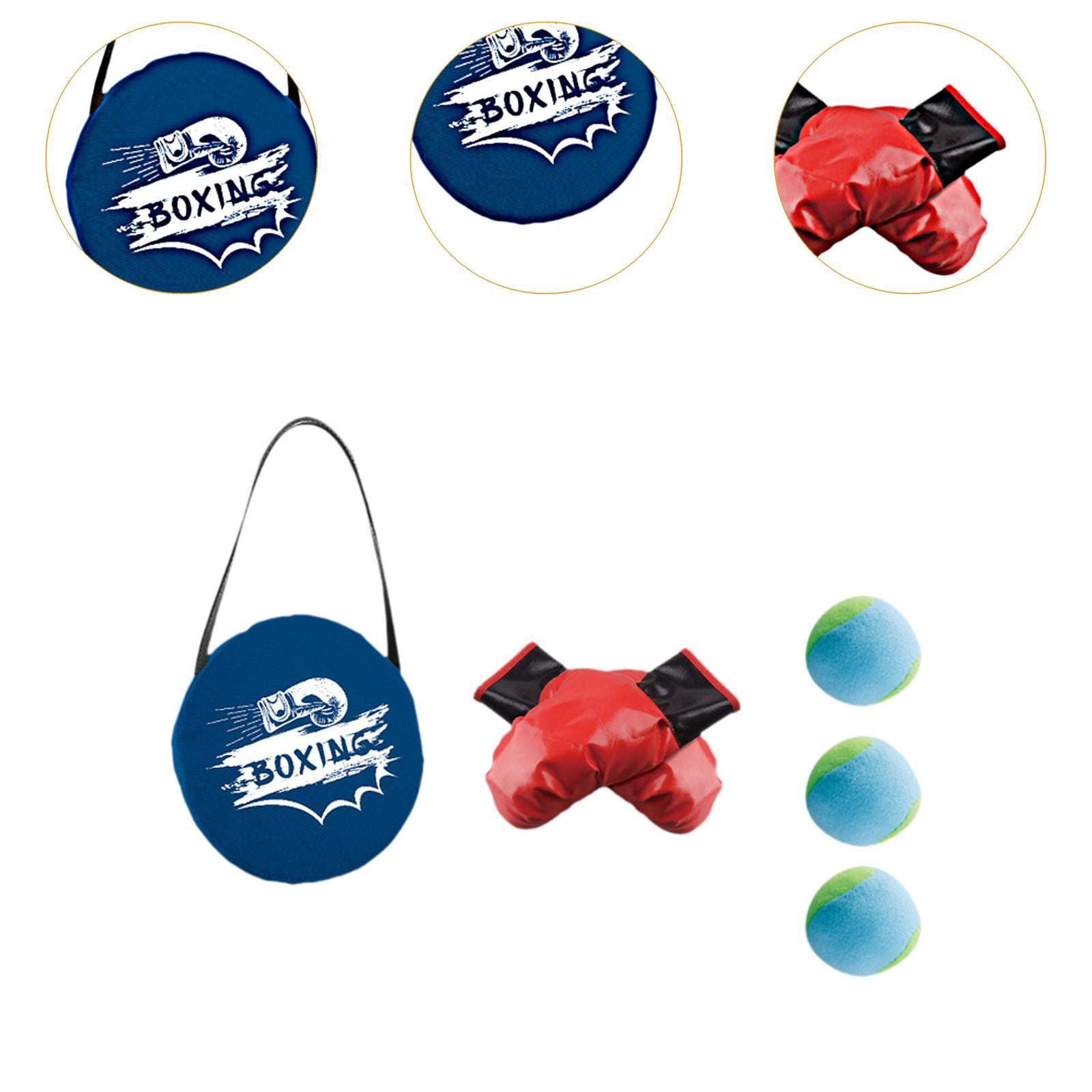 DimyFew Children Boxing Gloves Set Punching Gloves with Balls Punch Mitts Equipment Boys