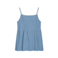 thumbnail image 4 of Lumistal Women's Sleeveless Linen Tank Top V Neck Button Down Shirt Casual Blouse for Women Trendy Loose Fit Summer Beach Vacation Tops Daily Wear Light Blue XL, 4 of 6