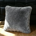thumbnail image 7 of Grey Velvet Decorative Pillow Cover Square Cushion Case for Sofa Bed Home Decor Luxury Soft 17.7 X 17.7 Inches Gray Cotton, 7 of 7