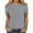 Gray, variant on Scyoekwg Womens Summer Fashion Shirt Women's Shirts Casual Short Sleeve Tops Womens Summer Fashion Comfy Clothes Loose Ladies Blouses Dressy Casual