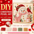 thumbnail image 2 of DIY Christmas Pearl Art Kit, 2026 Holiday Snowman Bead Painting Kit, All‑In‑One Craft Kit for Christmas Wall Ornament, 2 of 7