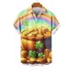 thumbnail image 1 of Blusa y camisa de manga corta con cuello vuelto para hombre, blusa informal de moda con cuello vuelto, blusa estampada de manga corta con botones, blusa de poliéster para hombre, 1 of 4