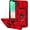 Red with camera cover Military-Grade 2nd gen, variant on for iPhone XS Max Case with Camera Lens Cover HD Screen Protector, Dual Layer Military Grade Drop Protection Magnetic Ring Holder Kickstand Protective Phone Case for iPhone XS Max 6.5 inch