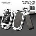 thumbnail image 5 of For Honda B 2/3 buttons Civic City Accord HR-V HRV CRV CR-V XR-V Odyssey Vezel Jade Zinc alloy+leather Car Key Cover Accessories, 5 of 29