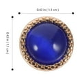thumbnail image 2 of Milisten 20Ud Botones Metalizados Para Coser En Trajes Y Abrigos Azul Retro De Durabilidad, 2 of 6