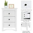 thumbnail image 2 of Giantex Nightstand, Side Table with 3 Drawers, Bedroom Side Storage Cabinet Wooden End Table Accent Table Solid Wood Legs, 2 of 5