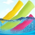 thumbnail image 5 of 2Pcs Ice Silk Basketball Arm Guards Sun Protection Ice Silk Sleeves Extended Riding Sleeves Sports Protective Gear, 5 of 5
