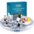 thumbnail image 1 of Inflatable Pool Drink Holder with Large Capacity, Floating Drink Float for Hot Tub, Pool, Beach & Party - Holds Drinks, Phones & Snacks, Easy Inflation, 1 of 5