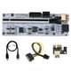 thumbnail image 4 of Methold Adaptador PCI-E 1x a 16x con indicadores LED Placa de expansión USB 3.0 Convertidor PCI-Express de alta velocidad Extender Miner Equipment Black Type2 NO2, 4 of 6