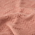 thumbnail image 3 of Coral Pink Grid Cotton Woven Throw, 3 of 3
