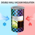 thumbnail image 2 of 20oz Coffee Tumblers Rainbow Checkered Pattern Stainless Steel Vacuum Insulated Travel Tumbler Coffee Cups Mug with Lid and Straw with Cleaning Brush for Cold & Hot Drinks, 2 of 5