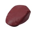 thumbnail image 4 of Retro PU Leather Forward Cap Autumn‑Winter Beret Cap Multi Solid Color ladder Style Street‑wear Driving Daily Headwear, 4 of 5