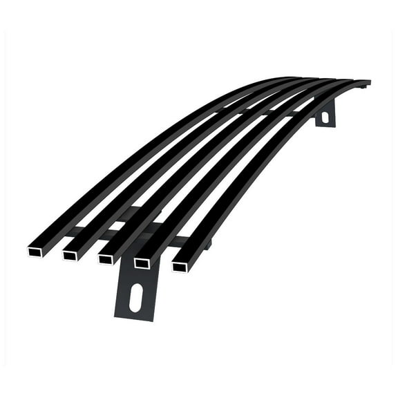 APS Premium Stainless Steel Black 8x6 Horizontal Billet Grille Insert Compatible with Ford Expedition & F-150 4WD 1997-1998 Lower Bumper N19-J83058F