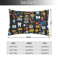 thumbnail image 4 of Vsdgher Teeth Print Pillow Cases -Iconic Collection Pillowcases -Extra Soft, Not easy to deform,not pilling Export quality, 4 of 8