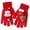 Gingerbread man, variant on ChristmasTheme Knitted Gloves Soft Warm Hand Gloves for All Ages Winter Wear
