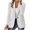 White, variant on PVCS Trendy Jackets for Women Clearance Solid Button Suit Coat Long Sleeve Hatless Casual Coat/Jacket L