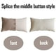 thumbnail image 3 of Funda de almohada para el hogar con costuras de rayas y botones en cuatro colores., 3 of 5