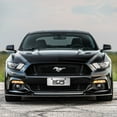 thumbnail image 4 of Ford Mustang 5.0 3D Logo 12" x 4.25" European Look Chrome Half-Size Stainless Steel License Plate, 4 of 5
