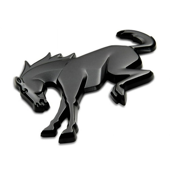 Ford Racing Bronco Rear Emblem - Matte Black