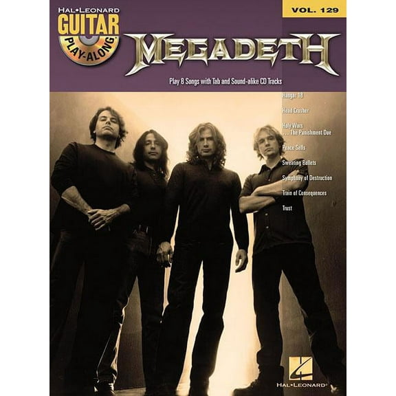 Megadeth - Guitar Play-Along Volume 129 Book/Online Audio, (Paperback)
