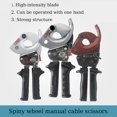 thumbnail image 4 of CJC Ratchet Cable Cutter, Heavy Duty Wire Cutter for Aluminum Copper Cable up to 300mm², Ratcheting Wire Cutting Hand Tool, J40A, 4 of 8
