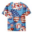 thumbnail image 5 of Ruyang Girls 4th of July T Shirt Statue of Liberty American Flag Firework Print Short Sleeve Summer Casual Patriotic Tee Tops, 5 of 5