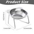 thumbnail image 3 of Elevated Dog Bowls, Stainless Steel Elevated Pet Bowl - Raised Dog Water Dish with Non-Slip Base for Comfortable Eating and Drinking, 3 of 8